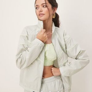 Nike Women's Light Gray Bomber Jacket